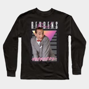 Paul Reubens Retro Style Fan Art Long Sleeve T-Shirt